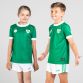 Kids' Green/White Premier Jersey with Shamrock crest and Celtic detail by O'Neills.