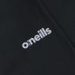 Black men’s base layer compression shorts with O’Neills branded elasticated waistband and mesh panels by O’Neills.