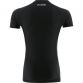 Black men’s base layer compression short sleeve t-shirt with mesh panels by O’Neills.