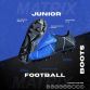 Blue and Black Kids' Precision Matrix Firm Ground Velcro Junior Football Boots from O'Neills.