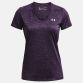Purple Under Armour Women's  UA Tech™ Twist V-Neck, with an All-over twist effect from O'Neill's.