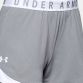 Grey Under Armour Women's Play Up Shorts 3.0, with Convenient side hand pockets from O'Neills.