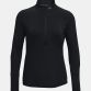 Black Under Armour Women's UA Qualifier Run 2.0 Half Zip, with a Generous ½ zip front makes for easy layering from O'Neills.