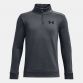 Grey Under Armour Kids' Armour Fleece® ¼ Zip Pitch, with Soft inner layer traps heat to keep you warm & comfortable from O'Neills.