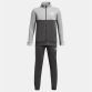 Grey Kids' Under Armour UA Knit Colorblock Tracksuit with open hand pockets from O'Neills.