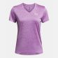 Purple Under Armour Women's UA Tech™ Twist V-Neck T-Shirt from O'Neills.