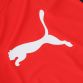 red Puma Kids' short sleeved t-shirt with a round neck and white Puma cat logo centre front from O'Neills
