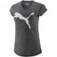 marl grey Puma women's t-shirt with a v-neck and short sleeves from O'Neills