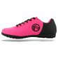 Python Astro Turf Laced Football Boots Junior Flo Pink / Black