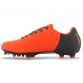 Python Firm Ground Laced Football Boots Junior Flo Orange / Gunmetal