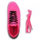 Python Firm Ground Laced Football Boots Junior Flo Pink / Black