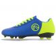 Python Firm Ground Laced Football Boots Junior Royal / Flo Yellow