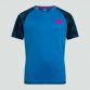 Canterbury Kids' VapoDri Small Logo Print Sleeve T-Shirt Blue Aster