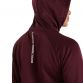 Burgandy Canterbury women's overhead hoodie with Canterbury logo on back from O'Neills.