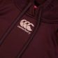 Burgandy Canterbury women's hoodie with pink CCC logo on front from O'Neills.