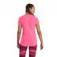 Pink Canterbury women's gym t-shirt with silver CCC logo on back and short sleeves from O'Neills.