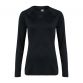 Black Canterbury women's long sleeve top with CCC logo from O'Neills.