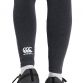Black Canterbury women's seamless gym leggings full-length with reflective details and CCC logo on back of left leg from O'Neills.