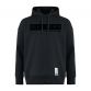 black Canterbury men's overhead hoodie with coordinates on front from O'Neills.