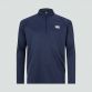 Navy Canterbury men's half zip first layer top with white CCC logo on left chest from O'Neills.