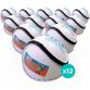 O'Neills Quick Touch Hurling Ball White 12 Pack