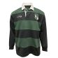 Black / Green Lansdowne Men's Ireland Hooped Pique Polo Long Sleeves from O'Neills.