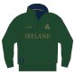 Green / Gold Lansdowne Men's Ireland Quarter Zip Fleece Shamrock Crest from O'Neills
