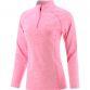 Pink Women’s half zip fleece with shaped waist by O’Neills.