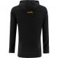 Black / Amber kid's Reno Pullover Fleece Hoodie with zip pockets and stripes on lower arms by O’Neills.