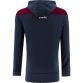 Men's Marine Reno Pullover Fleece Hoodie with zip pockets and stripes on lower arms by O’Neills.