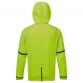 Yellow Ronhill men's high visibility running jacket with hood from O'Neills.