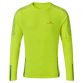 Yellow Ronhill men's long sleeve running t-shirt with reflective details offering 360-degree visibility from O'Neills.