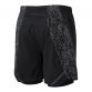 Black Ronhill men's 2 in 1 running shorts with reflective details from O'Neills.