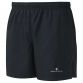 Black Ronhill men's running shorts with back zip pocket from O'Neills.
