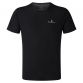 Black Ronhill men's running t-shirt with short sleeves from O'Neills.