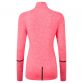 Pink Ronhill women's nighrunner thermal half zip running top with reflective details from O'Neills.