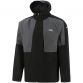 Black / Dark Grey / White Men’s Hooded Rain Jacket with waterproof and wind resistant properties from O’Neills.