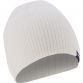 White ribbed beanie hat by O'Neills.