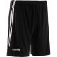 Black Kids'  Derry GAA training shorts with zip pockets by O’Neills.