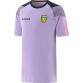 Purple Kids' Donegal GAA T-Shirt with county crest and stripes on the sleeves by O’Neills. 