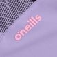 Purple Women's Antrim GAA T-Shirt with county crest and stripes on the sleeves by O’Neills. 