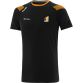 Black Men's Kilkenny GAA T-Shirt with county crest and stripes on the sleeves by O’Neills. 