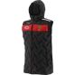 Black Men's Down GAA Rockway Hooded Padded Gilet with Hood and Zip Pockets by O’Neills.