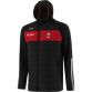 Black Kids' Derry GAA Rockway Padded Jacket with Hood and Zip Pockets by O’Neills.