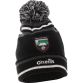 Black Sligo GAA Rockway Bobble Hat with county crest by O’Neills.