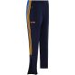 Navy Kids' Longford GAA Rockway Brushed Skinny Tracksuit Bottoms with the County Crest and Zip Pockets by O’Neills.
