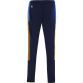 Navy Kids' Longford GAA Rockway Brushed Skinny Tracksuit Bottoms with the County Crest and Zip Pockets by O’Neills.