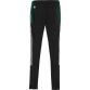 Black Kids' Kildare GAA Rockway Brushed Skinny Tracksuit Bottoms with the County Crest and Zip Pockets by O’Neills.