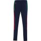 Navy Kids' Carlow GAA Rockway Brushed Skinny Tracksuit Bottoms with the County Crest and Zip Pockets by O’Neills.