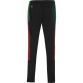 Black Kids' Mayo GAA Rockway Brushed Skinny Tracksuit Bottoms with the County Crest and Zip Pockets by O’Neills.